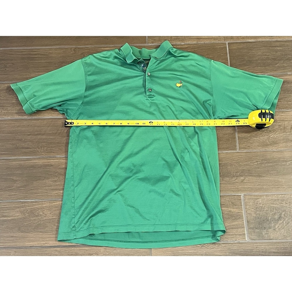 Bobby Jones Masters Men's Performance Polo XL - Green SS Classic Logo Golf Shirt - Picture 3 of 6